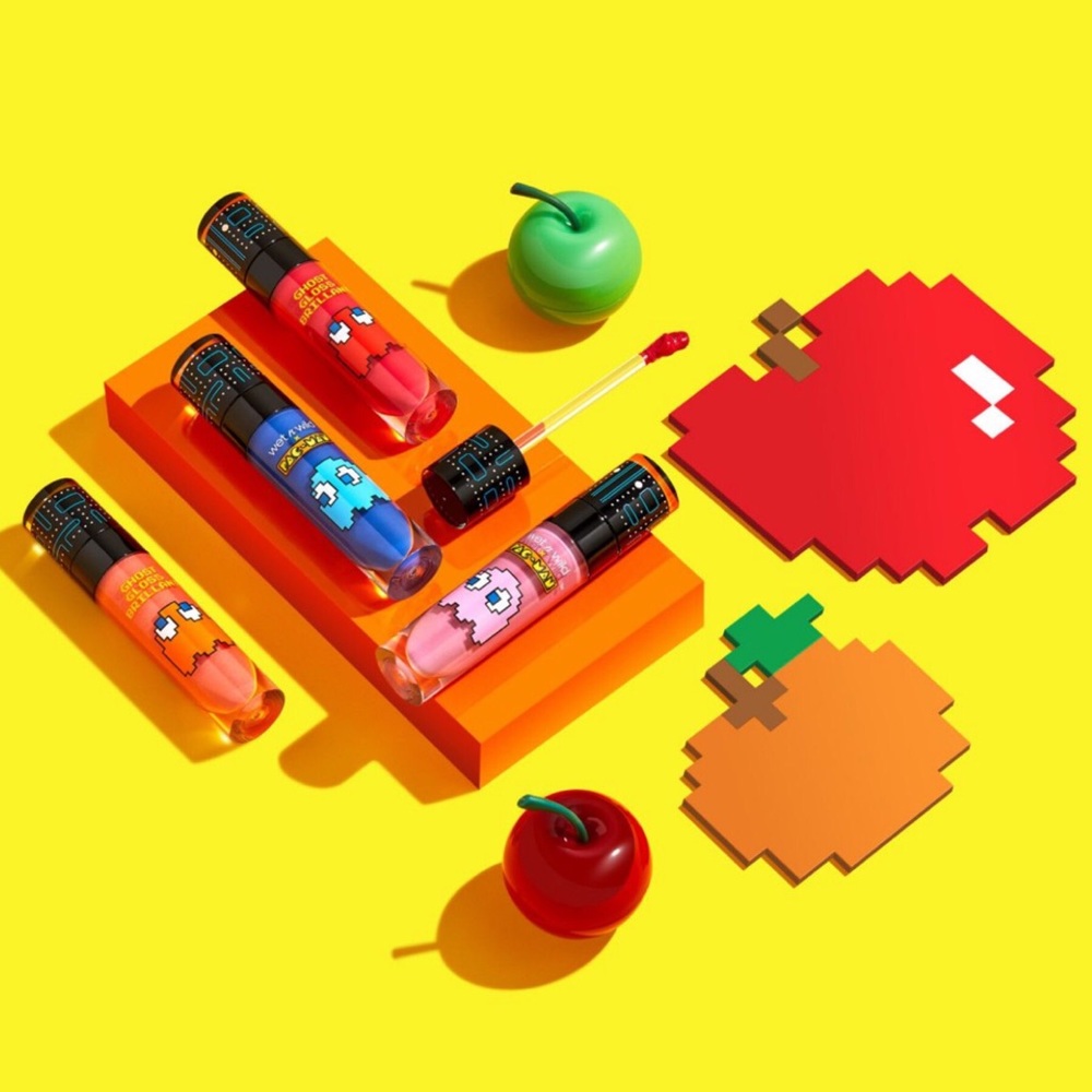 NEW & SEALED Wet n wild Pac Man Ghost Lip Gloss Balm Lipstick Limited Edition - Picture 2 of 7